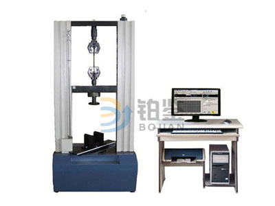 Double column type microcomputer controlled electronic tension tester